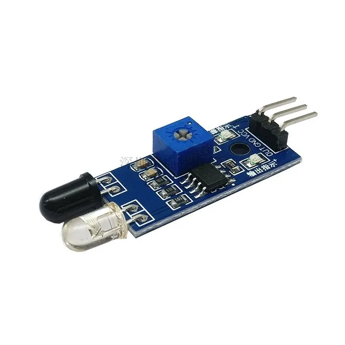 100 шт ИК инфракрасное препятствие избегания Сенсор модуль для Arduino салона автомобиля Робот 3-жильный фотоэлектрический Светоотражающие