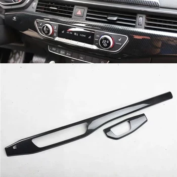 

For Audi A5 2017-2019 Left Hand Drive 2PCS Carbon Fiber ABS Car Dashboard Trim Console Panel Molding Cover Car Styling