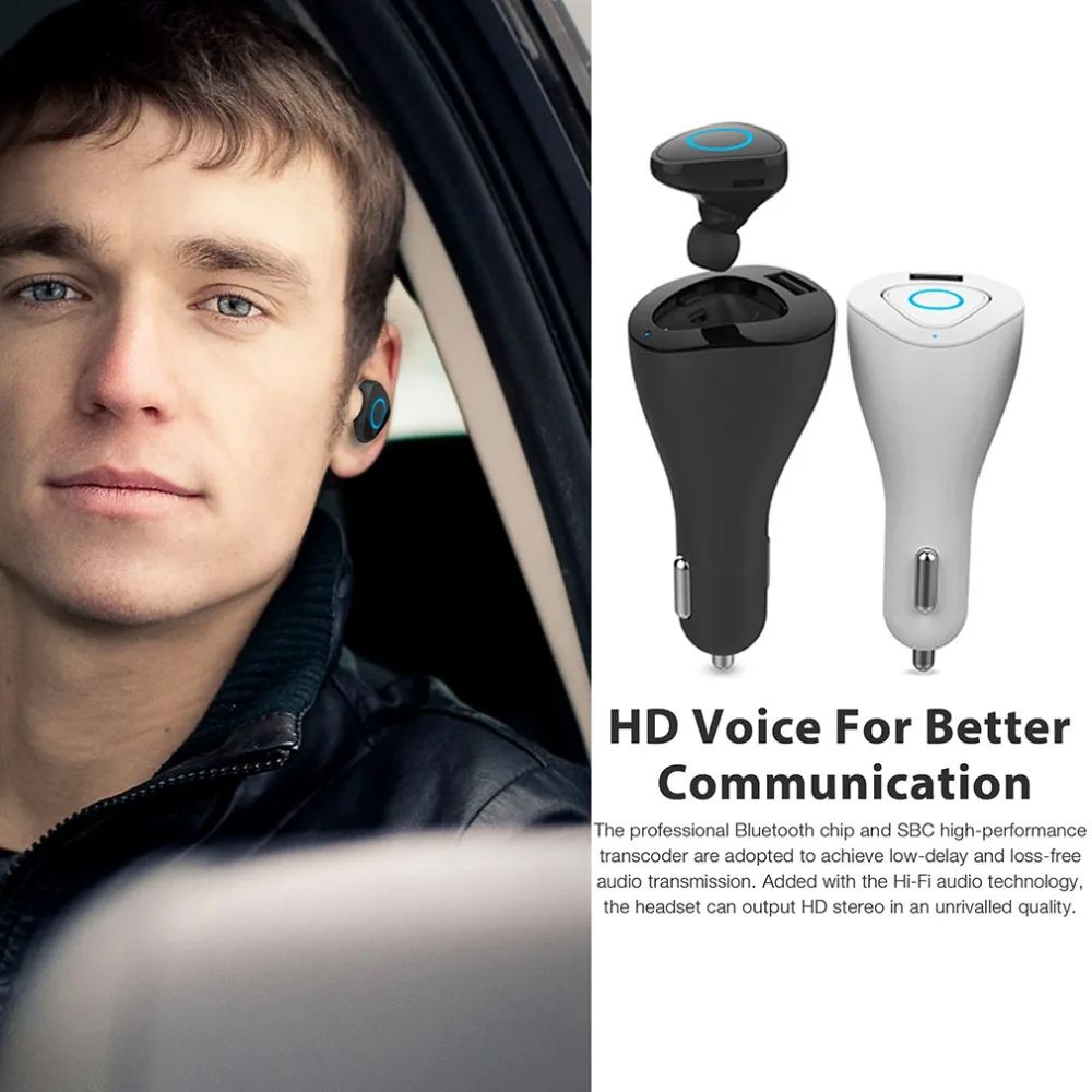 

R6000 Mini Stereo Auto Bluetooth headset bluetooth handsfree Vehicle Headset Earphone For iPhone/Samsung Smartphone