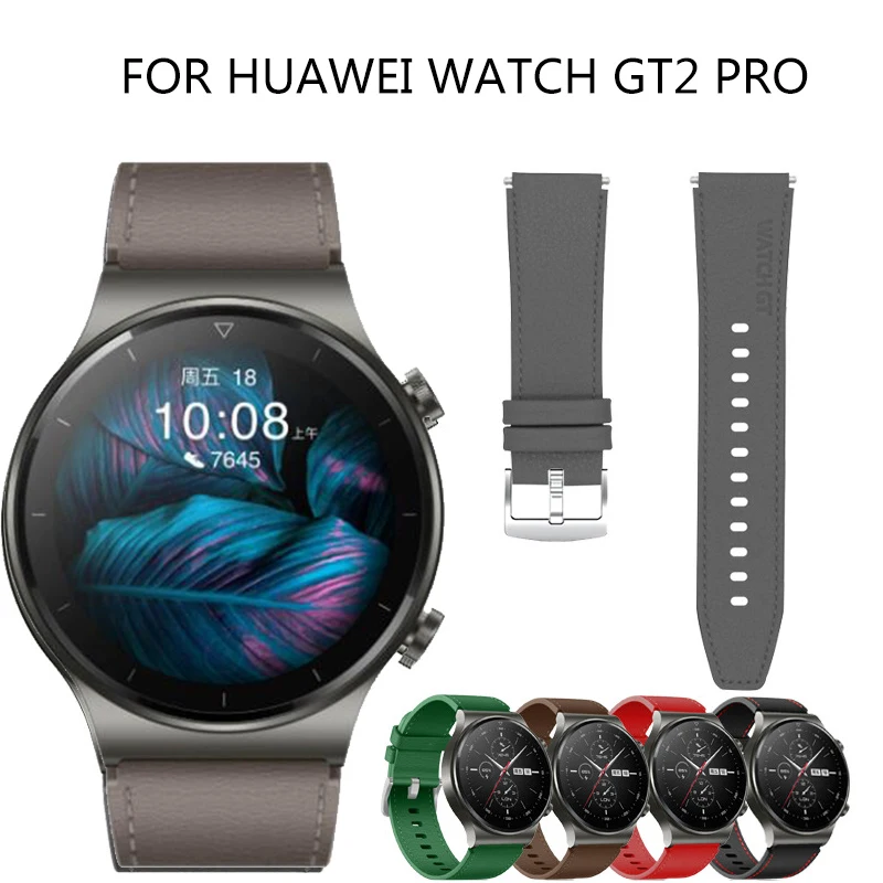 Ремешок кожаный для HUAWEI Watch GT 2 Pro GT2 2e Аксессуары Samsung Galaxy 3 45 мм Gear S3 Amazfit GTR 47 22 |