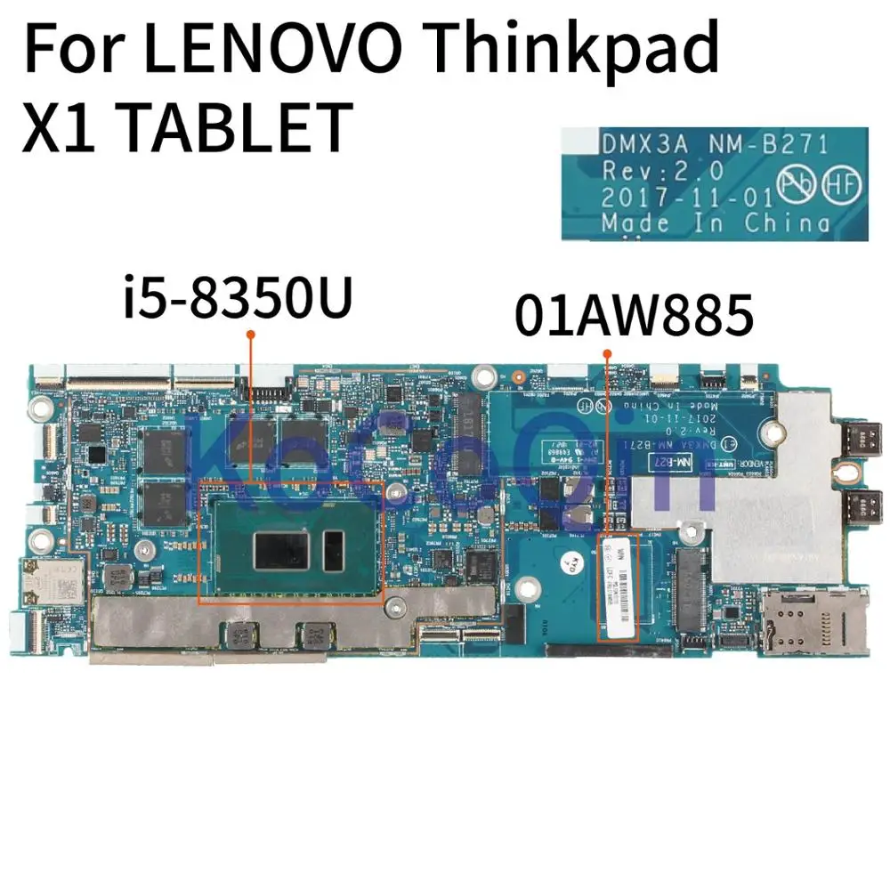 Материнская плата KoCoQin для ноутбука LENOVO Thinkpad X1 планшетный ПК Core SR3L9 материнская с 8