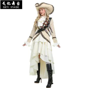 

Hot!Captain pirates caribbean pirates of the caribbean jack sparrow hat halloween costume adult women cosplay pirate female