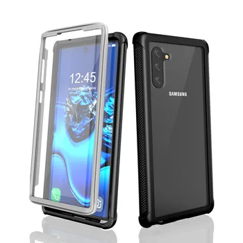 

For Samsung Galaxy Note 10 Plus Case Full Body with Built-in Screen Protector Clear Sound, Shockproof Rugged Cover Case Clear