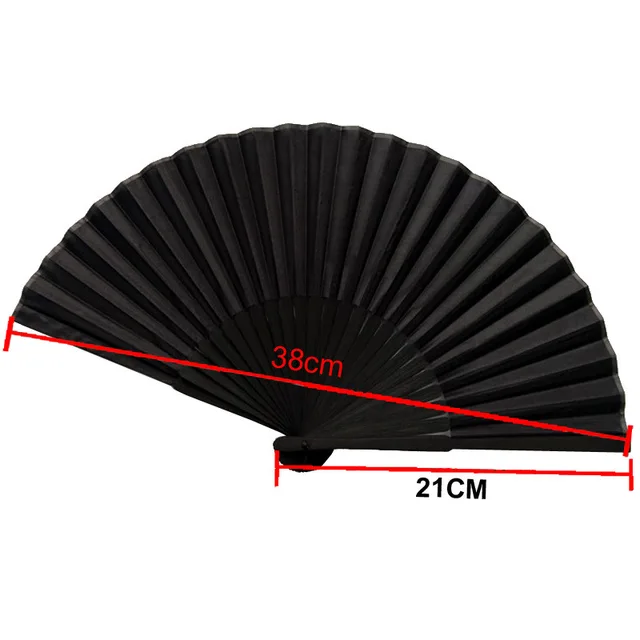 Chinese Style Black Vintage Hand Fan Folding Fans Dance Wedding Party Favor  Chinese Dance Party Folding Fans 6