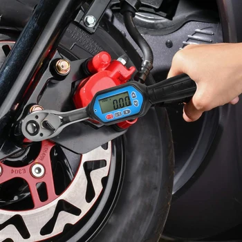 

Digital Torque Wrench 1/4 Square Drive Max. 7.37ft.lb Torque Range Accurate to ±2% with Buzzer LED Indicatio Peak Trace Tracking