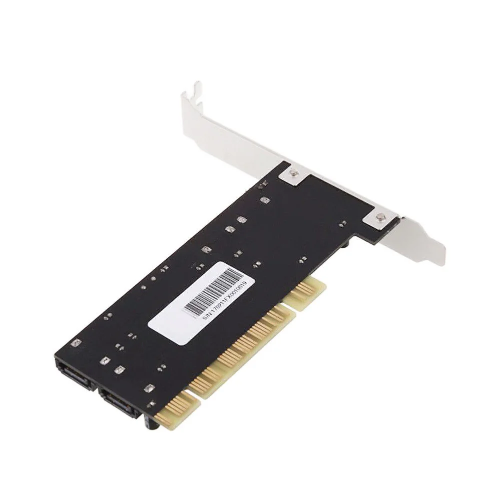 PCI в SATA 4 порта добавить на стабильный внутренний адаптер контроллера горячей замены легко применяется Быстрый конвертер карт для настольного ПК