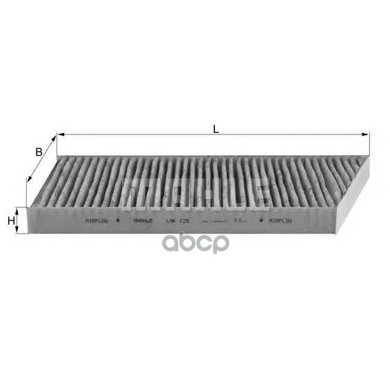 Lak129_фильтр Салона! Угольный Mb W203/C203/T203/C209 All 00 Mahle/Knecht Lak129 Mahle/Knecht арт. LAK129