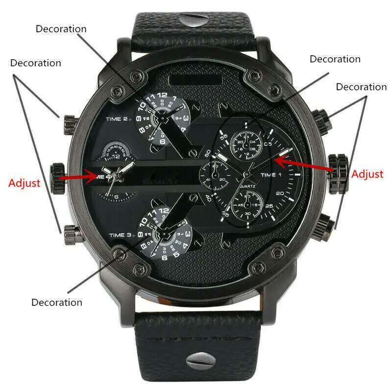 

Stainless Steel Luxury Men Fashion Military Army Analog Sport Quartz Wrist Watch Mechanical watches For Men