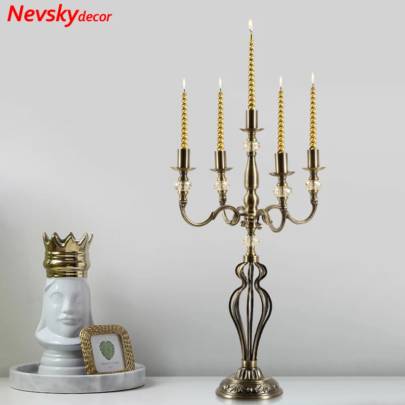 

Candle holders Column candle Candelabra Romantic Candlelight Dinner Candlestick Lights Home For Wedding Decoration Centerpiece