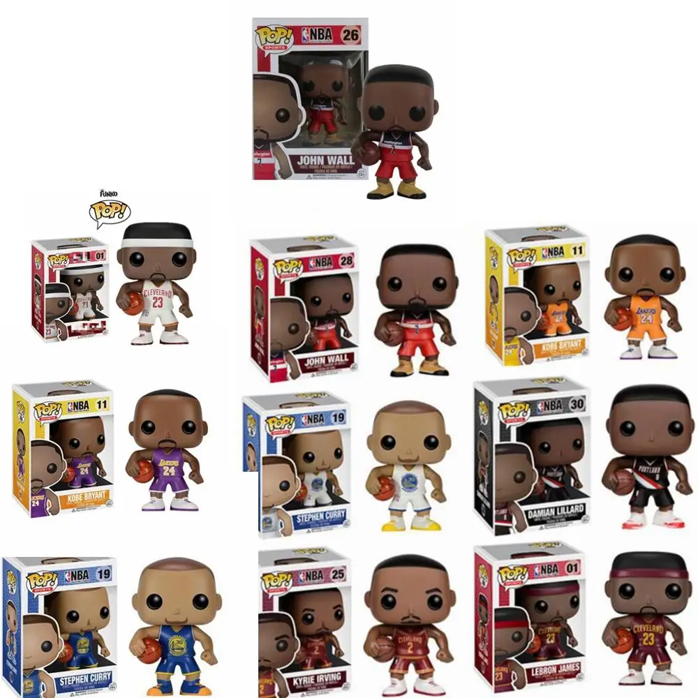 Фигурка баскетбольной звезды FUNKO POP Джеймс Кобе Стивен Карри Кайри Ирвинга Джон