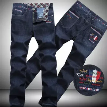 

2019 Embroidery Jeans For Men High Quality Jeans Men Fashion Design Shark Brand Jeans Men Pants 15905
