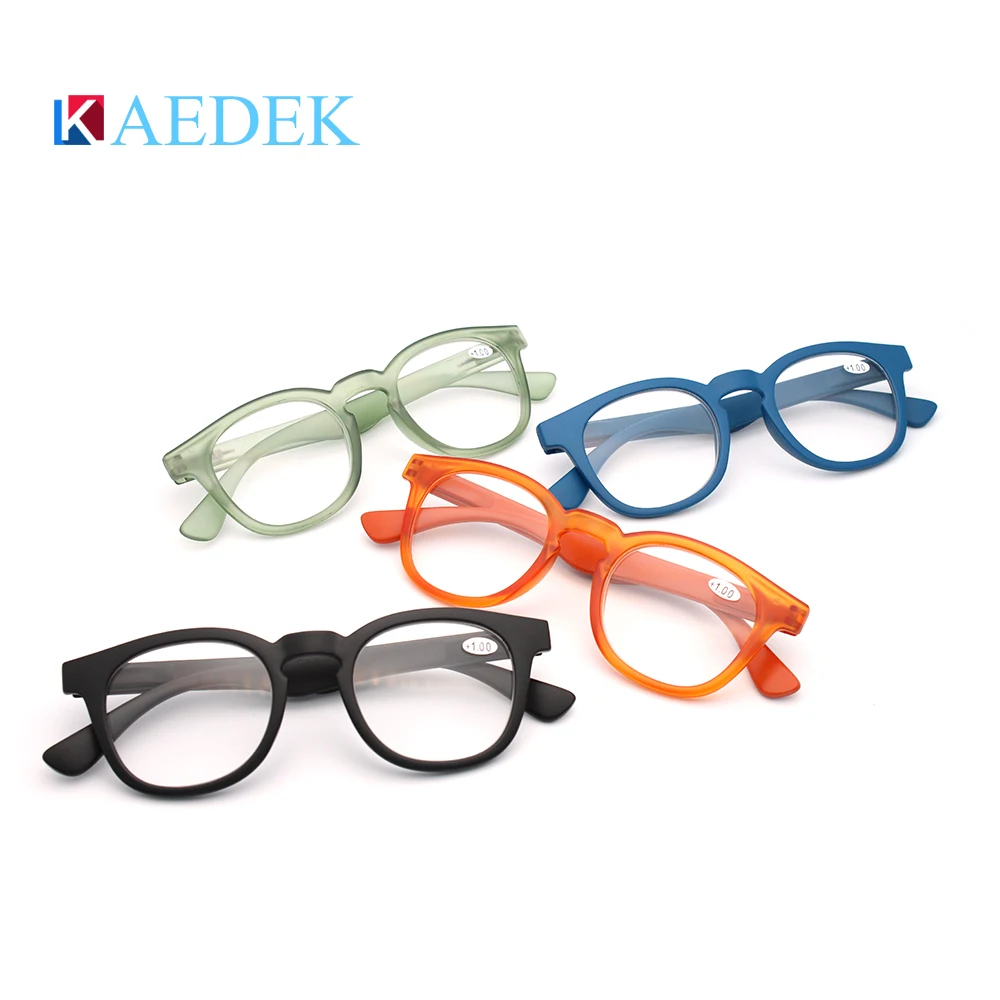 KAEDEK 2025 transparent Brand Reading Glasses Round Men Women Glasses With Flex French Concept Presbyopia 2