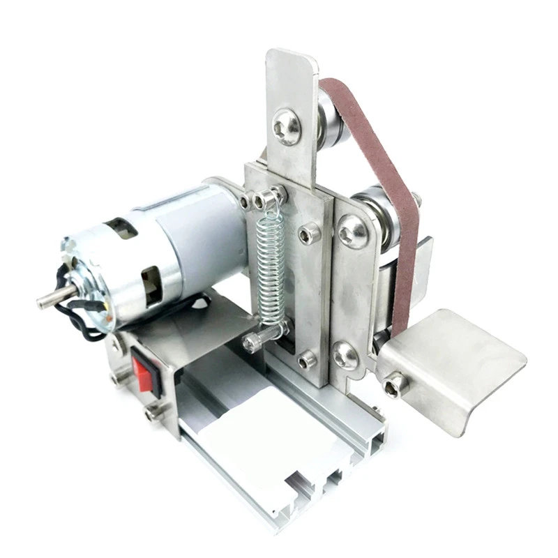 

New 110V-220V 300W DIY Micro Bench Sander Belt Machine Electric Polishing Sanding Machine Vertical Sand Belt Machine