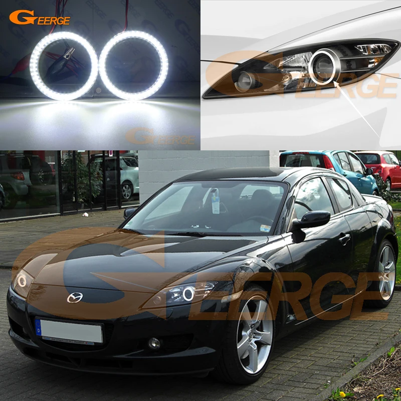 Для Mazda RX8 RX 8 2003 2004 2005 2006 2007 2008 отличный ультра яркий SMD СВЕТОДИОДНЫЙ ангельские