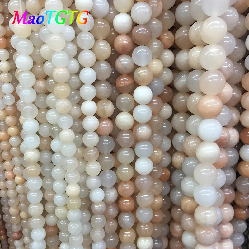 

Wholesale Natural Stone Round Loose Beads Jewelry Making Accessories 4/6/8/10/12mm DIY Semi-finished Beads For Jewelry Making