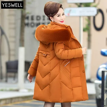 

Mother Sale Slim Thick Solid Zipper Winter Jacket Cotton New 40 Years Old Long Autumn And Women Parka Clothes Middle-aged