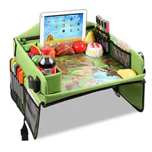 Bandeja de desenho para viagem, acesso organizado para atividades de desenho, 16 bolsos, organizador, com suporte para tablet