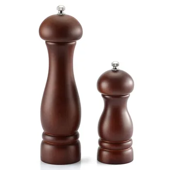 

Jaswehome Wood Salt Pepper Mills Ceramic Adjustable Coarseness Grinder 5 Inch 8 Inch Pepper Mills Kitchen Grinding Tools