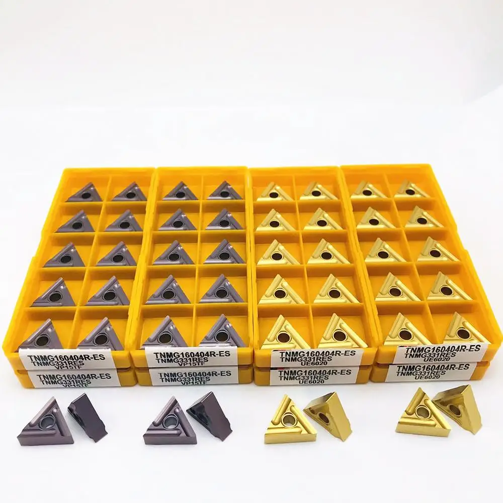 

10PCS lathe tool TNMG160404R VP15TF UE6020 US735 high quality outer round carbide blade TNMG160404 R metal lathe parts tool TNMG