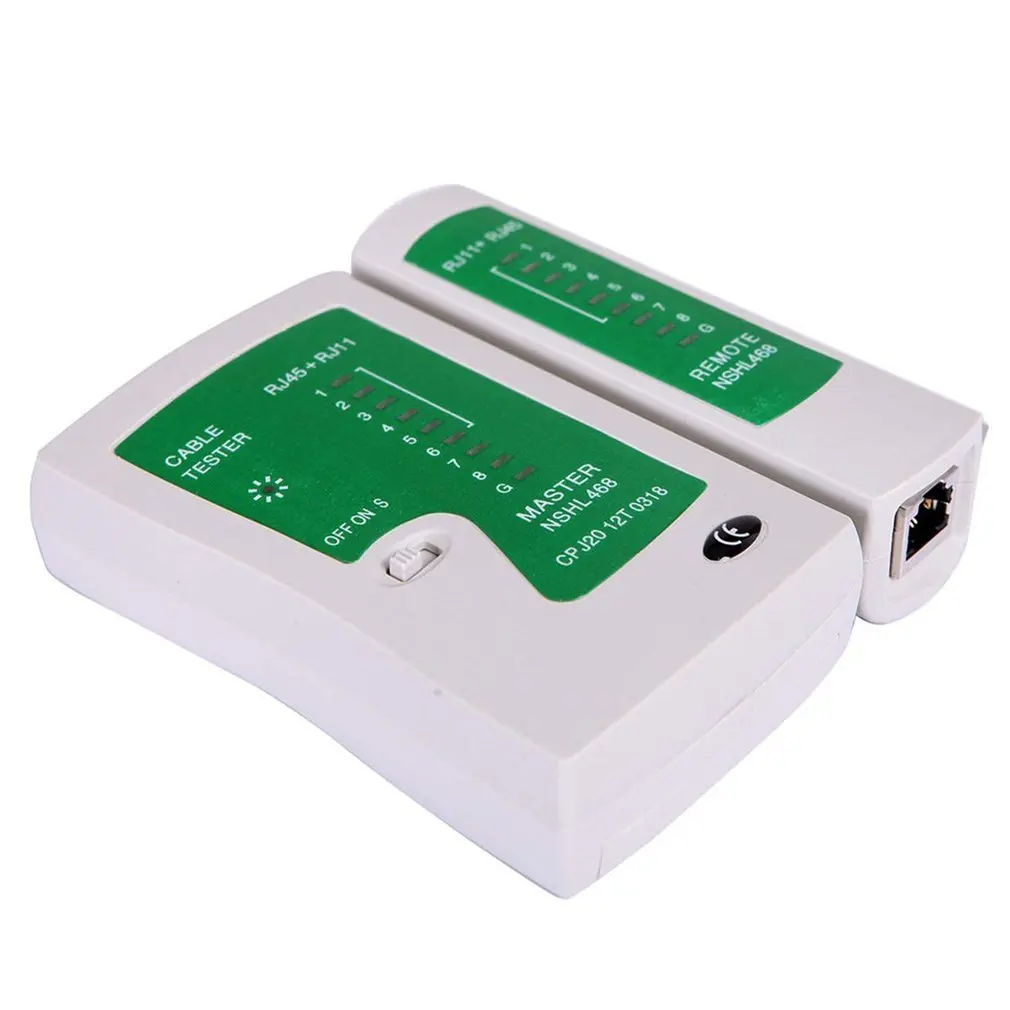 Professional Network Cable Tester RJ45 RJ11 UTP LAN Cable Tester Networking Tool Handheld Wire Telephone Line Detector