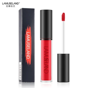 

LAMUSELAND 12 Color Sexy Velvet Long-lasting Waterproof Non-stick Cup Lip Gloss Non-stick Cup Moisturizing Liquid Lipstick TSLM1