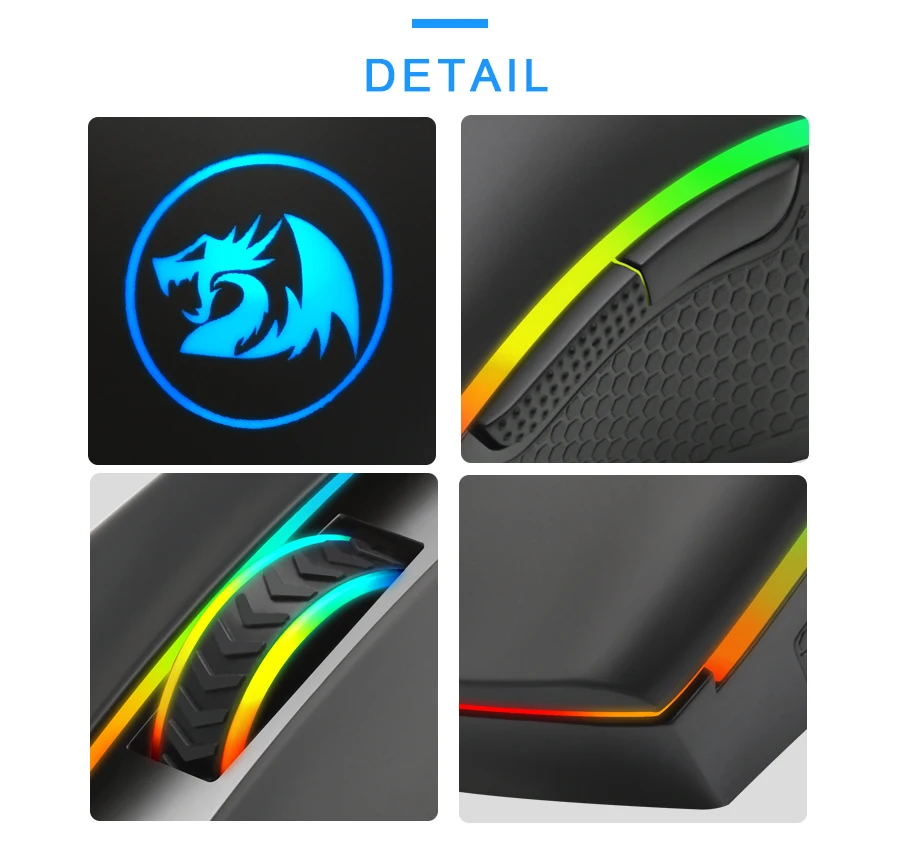 best computer mouse Redragon COBRA FPS M711-FPS RGB USB Wired Gaming Mouse 32000 DPI 9 buttons mice Programmable ergonomic For Computer PC Gamer computer mouse wireless