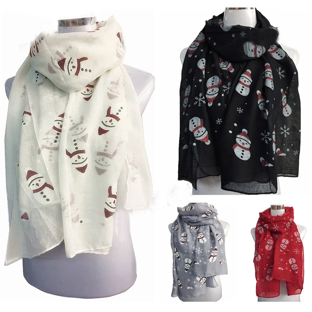 Новинка 2020 теплые шарфы унисекс Женский Рождественский праздничный зимний