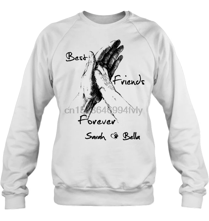 Men Hoodie Dear Dog Best Friends Forever Sarah Love Bella Women Streetwear |