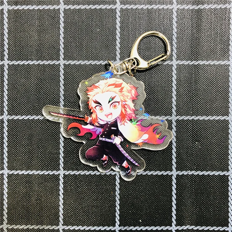 style 7 Брелок для ключей Kimetsu No Yaiba, Demon Slayer, Рождество, Kamado Tanjirou Nezuko, косплей, акриловый брелок, реквизит - Цвет: style 7