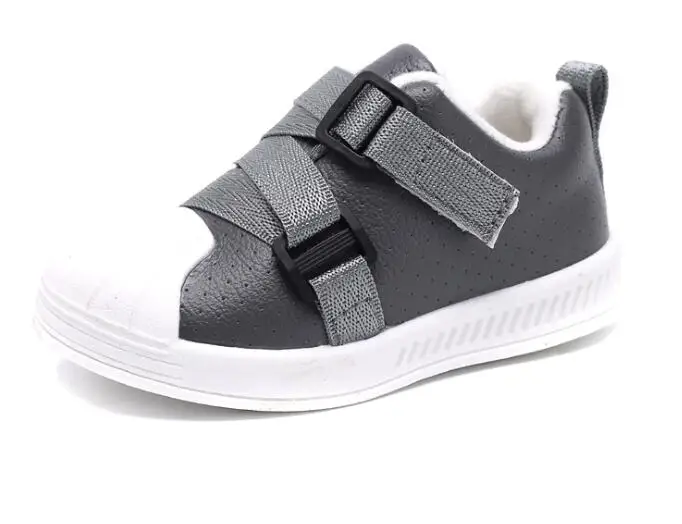 New Autumn Winter Warm Fashion Shoes Boys Girls Children Casual Sneakers Baby Girl Breathable Soft Running kids Sports Shoes - Цвет: picture color cotton