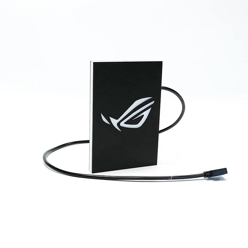 RGB 2.5 hard drive bracket dust cover chassis luminous decoration 5V phantom hard drive light board ROG faith light board pc case pc chassis