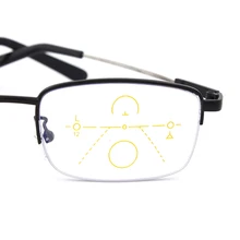 Очки для чтения из титана с эффектом памяти, мужские очки с мультифокусом, женские увеличительные очки