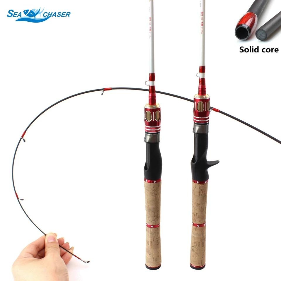 

1.8M Solid tips lure rod ul power Spinning Casting Ultra light carbon spinning Lure 2-10g 2-10lb line weigh lure fishing rod