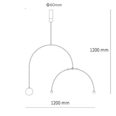 L ED Light Source Прикроватная люстра пост Современная оригинальность индивидуальная одежда чай с молоком магазин лаконичные лампы "геометрические фигуры" и фонари - Цвет корпуса: L ED Light Source