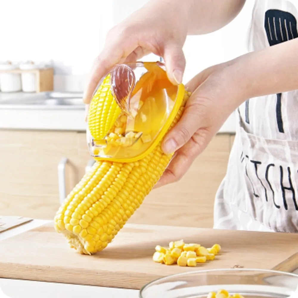 Для домашнего использования кухонные инструменты для приготовления пищи для зачистки кукурузы из нержавеющей стали сепаратор Зерен Кукурузы Cob резак-Молотилка