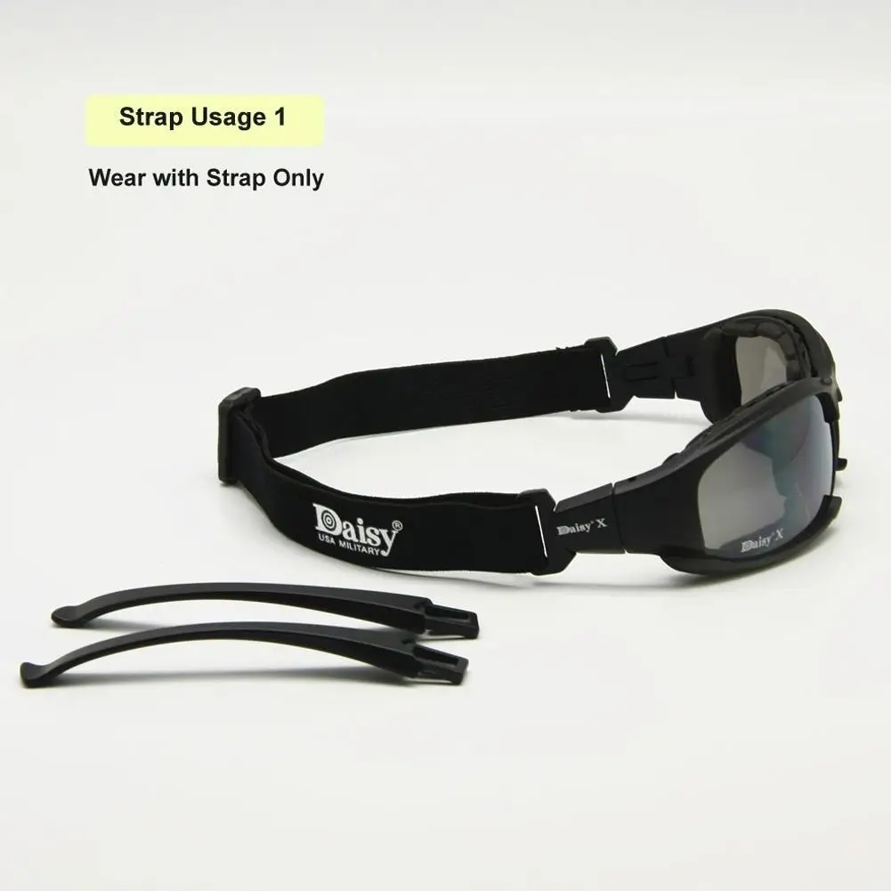 Tactical Sunglasses UV400 Protection Military Goggles Hunting, Shooting, Airsoft Outdoor Activities Eyewear 4 Lenses