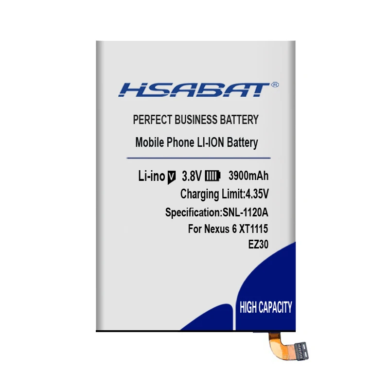 HSABAT 3900 мА/ч, EZ30 Батарея для Motorola nexus 6 Google XT1115 XT1110 nexus 6 xt1103