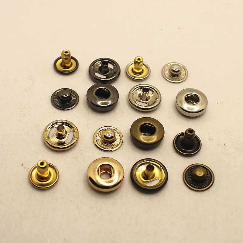 12set Leather Snap Fasteners Kit,15mm Brass Button Snaps Press Studs, 4  Installation Tools, Leather Snaps for Clothing, Leather - AliExpress