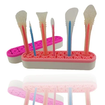 

Silica Makeup Storage Boxes Lipstick Lip Gloss Display Shelf Beauty Cosmetics Nail Polish Pen Holder Storage Box Stand Tools