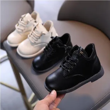 

2020 Size 1-6 Year Old Children Martin Boots Baby Boys Pu Leather Boots Autumn Winter New Kids Ankle Boots Girls Princess Shoes