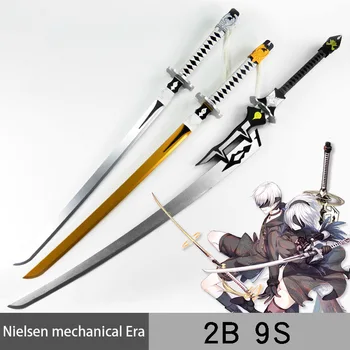 

Neil Machine Age 2b Miss 9s Sword White Contract Knife Big Sword Cosplay Props Wooden Machete Simulation Toy Sword Toys Kids