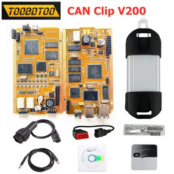 

Professional For Renault Can Clip V200 Gold Full Chip AN2135SC/AN2131QC Scan Tool with Reprog V189 Car Diagnostic Interface
