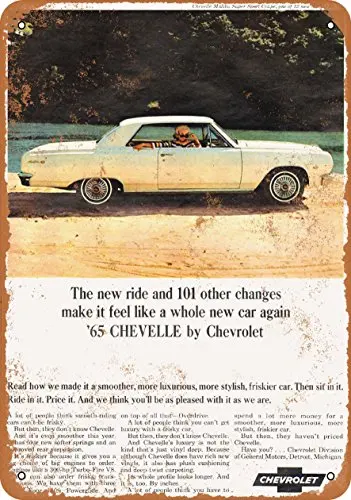 Metal Sign - 1965 Chevy Chevelle Vintage Look Wall Decor for Cafe Bar Pub Home Beer Decoration Crafts | Дом и сад