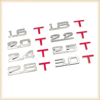 

Car 3D Metal displacement 1.6T 1.8T 2.0T 2.8T Sticker for Audi Q3 Q5 SQ5 Q7 A1 A3 A4 A4L A5 A6 A6L A7 A8 S5 S6 S7