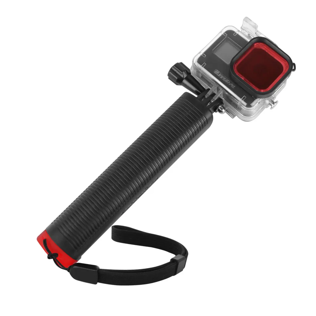Плавающая рукоятка+ фильтр+ Водонепроницаемый защитный чехол для Go Pro 8 Водонепроницаемый чехол Портативный подводный спорт фотография