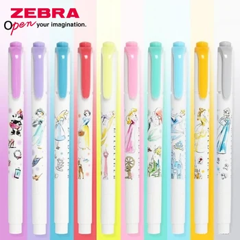 

10Pcs ZEBRA Color Highlighter Princess Joint Limited Edition WKT7-DS2 Light Fluorescent Double-headed Marker Light Color