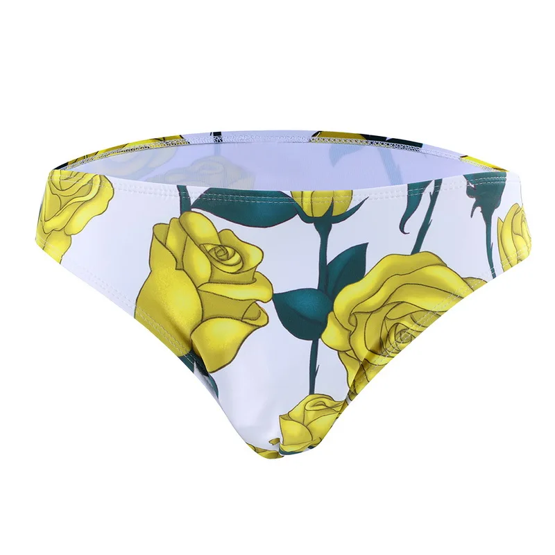 Yellow Wenyujh, мужские плавки, плавки, водонепроницаемые, для купания, для мужчин, с принтом, быстросохнущие, размера плюс, пляжные шорты - Цвет: Yellow