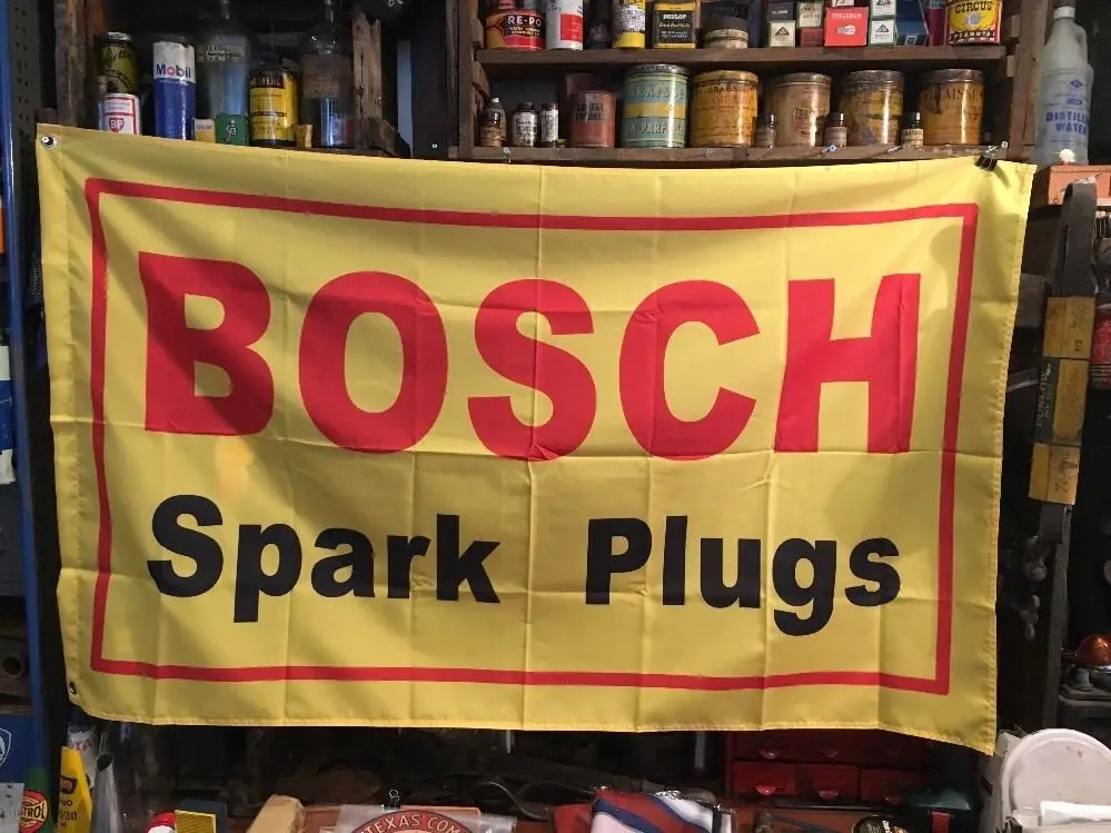 3ft x 5ft 3 x5ft Bosch свечи Вилки с принтов в виде флажков баннер, флаг из полиэстера Размеры 150*90 см