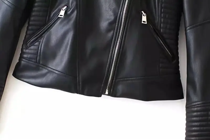 Western Style Autumn And Winter WOMEN'S Dress New Style Slim Fit Locomotive Leather Coat