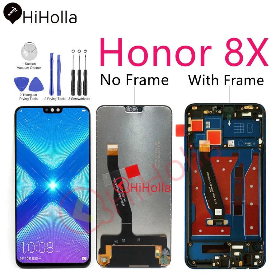 

For Huawei Honor 8X LCD Display Touch Screen Digitizer with Frame For Huawei Honor 8X LCD Screen JSN-L21 L22 L23 L42 LX1 Replace